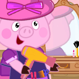 粉红小猪美发造型师游戏