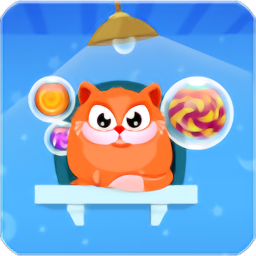 猫咪割绳子游戏