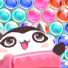 小浣熊打泡泡游戏(bubble shooter)