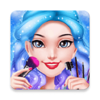 公主女孩化妆沙龙游戏(ice princess)