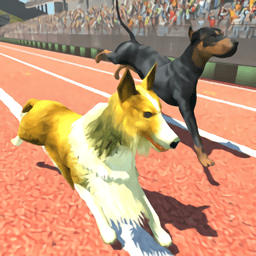 警犬跨栏冲刺手机版(dog racing game:pet animal run simulator)