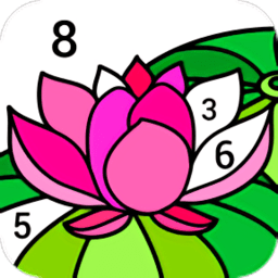 数字绘画彩色星球游戏