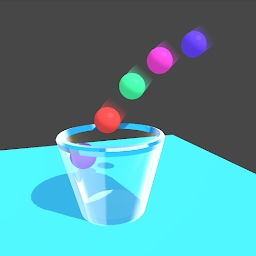 吹球入杯游戏(balls path3d)